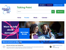 Tablet Screenshot of forum.alzheimers.org.uk
