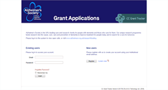 Desktop Screenshot of grants.alzheimers.org.uk